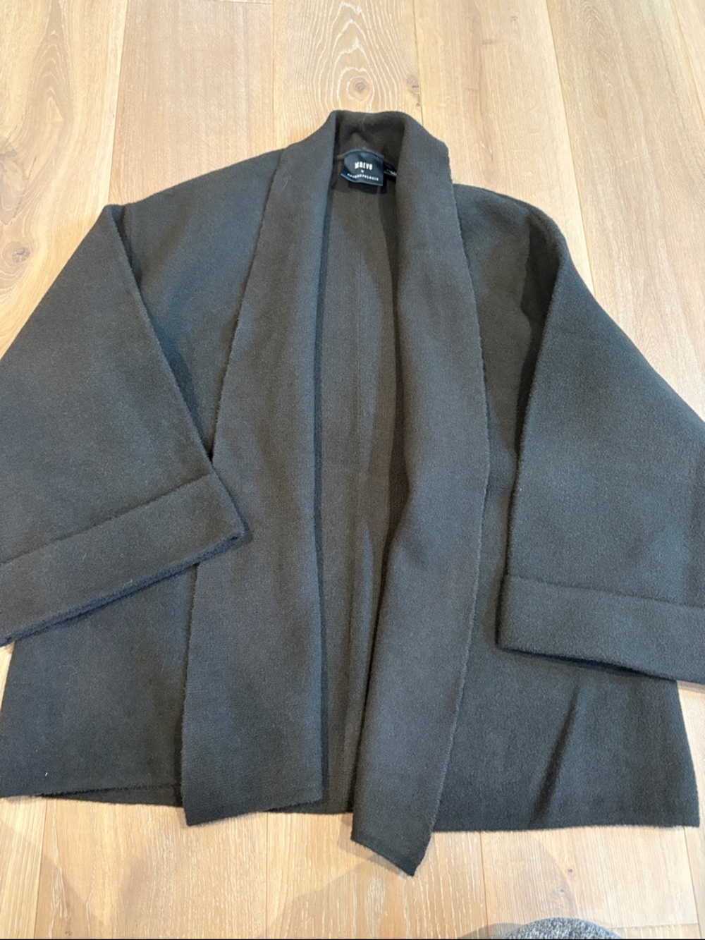 Maeve by Anthropologie One Size Wilfred Free Black Fuzzy Open Cardigan.